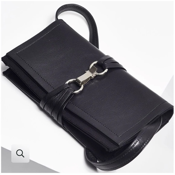 MARRIE SAINT PIERRE black leather purse - Picture 2 of 10